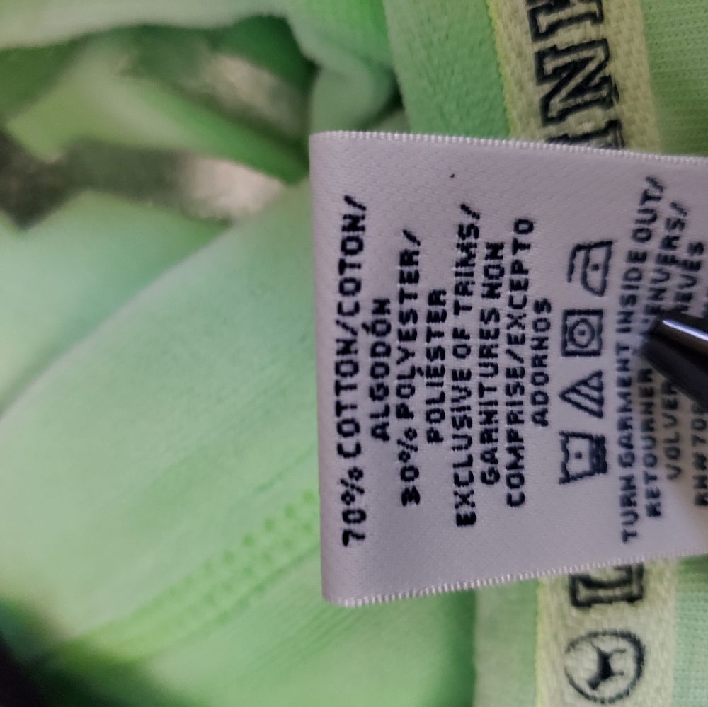 PINK XS Sweatshirt Lime Green - Picture 7 of 10